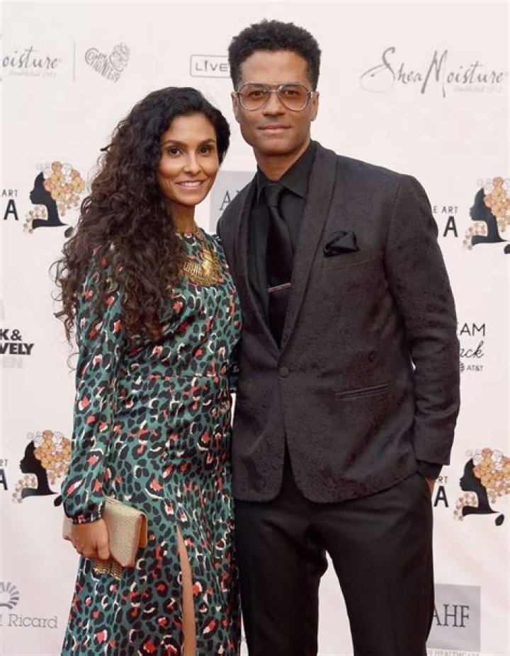Manuela Testolini and her current husband Eric Benét on their date night.